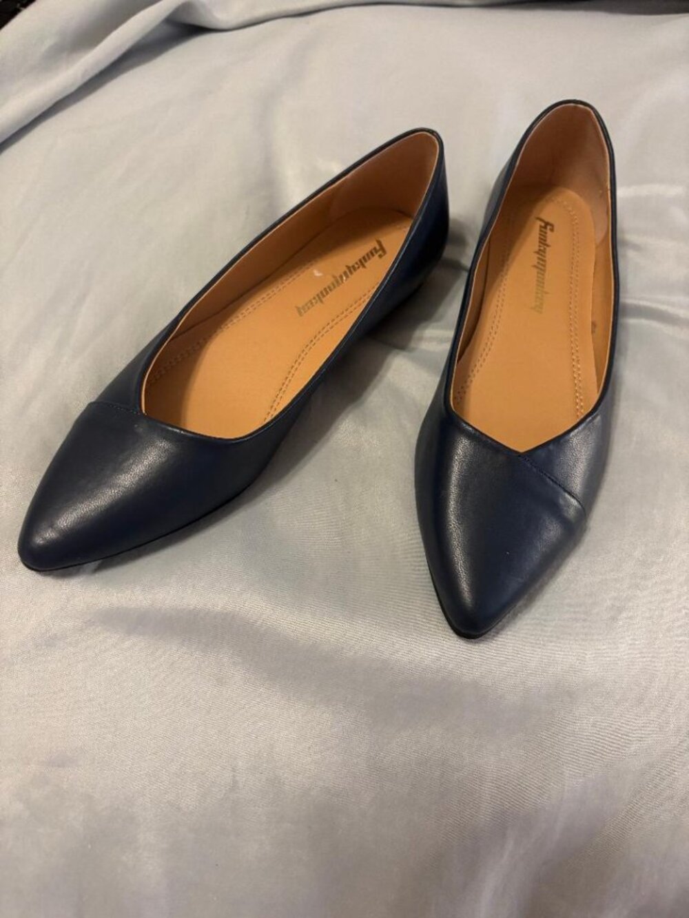 Funky Monkey Navy Ballet Flat Women’s pointed toe size 7.5 NWT